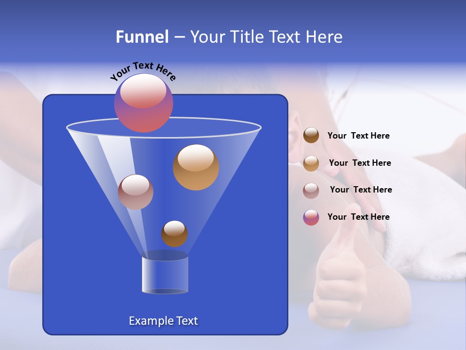 A Young Boy Is Smiling And Giving A Thumbs Up PowerPoint Template