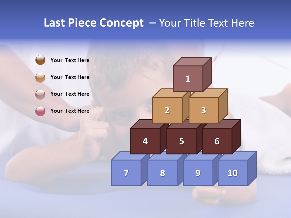 A Young Boy Is Smiling And Giving A Thumbs Up PowerPoint Template
