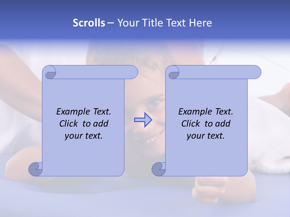 A Young Boy Is Smiling And Giving A Thumbs Up PowerPoint Template