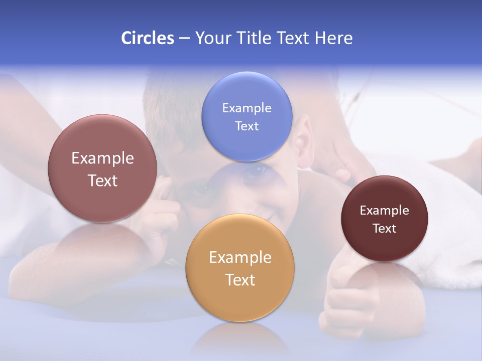 A Young Boy Is Smiling And Giving A Thumbs Up PowerPoint Template