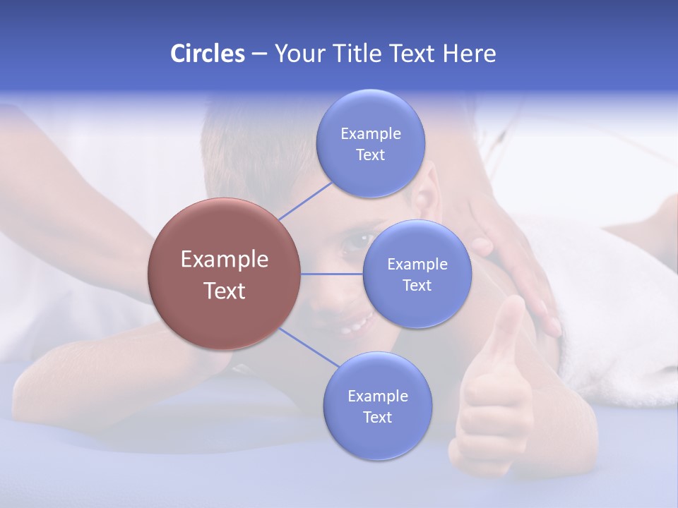 A Young Boy Is Smiling And Giving A Thumbs Up PowerPoint Template