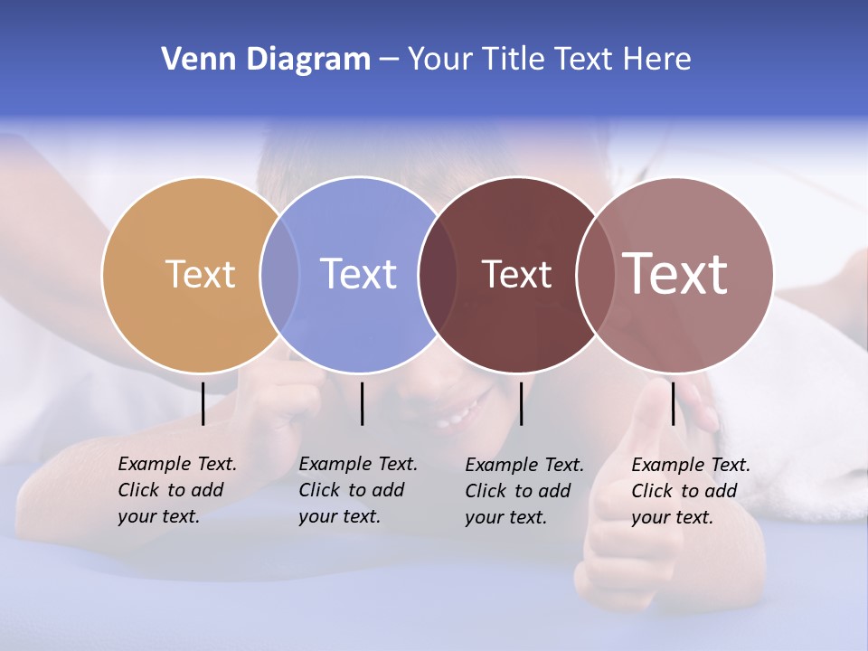 A Young Boy Is Smiling And Giving A Thumbs Up PowerPoint Template