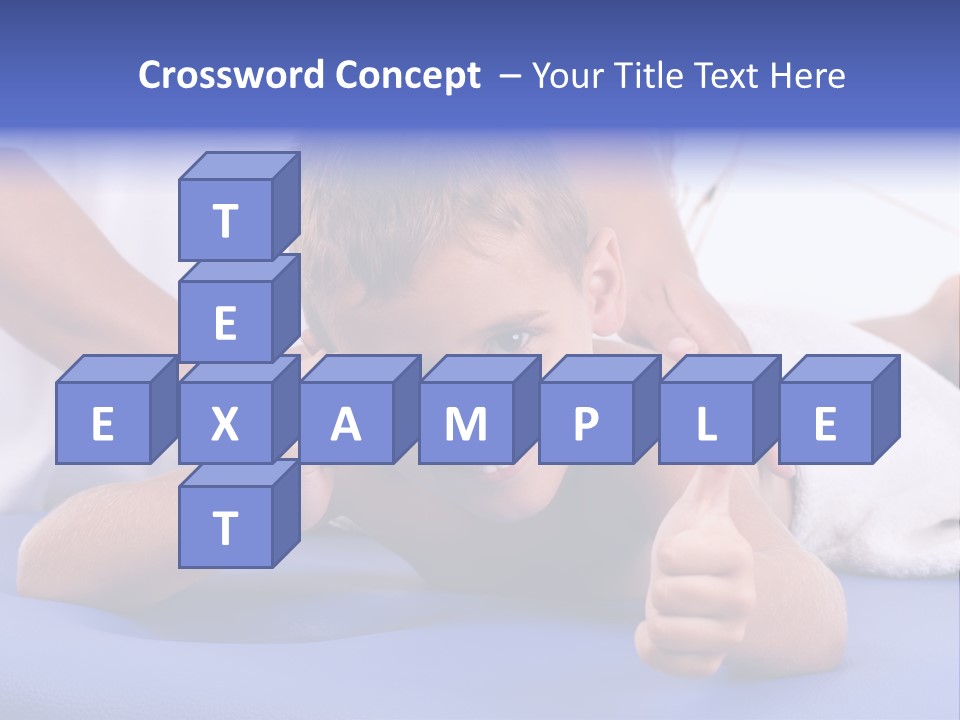 A Young Boy Is Smiling And Giving A Thumbs Up PowerPoint Template