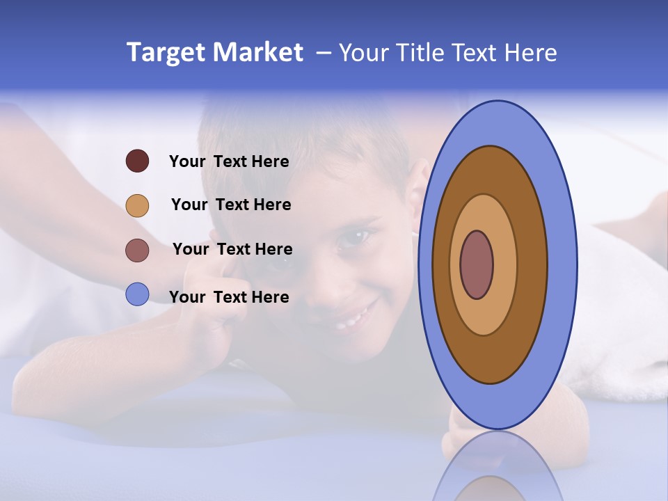 A Young Boy Is Smiling And Giving A Thumbs Up PowerPoint Template