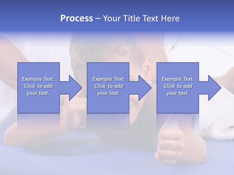A Young Boy Is Smiling And Giving A Thumbs Up PowerPoint Template