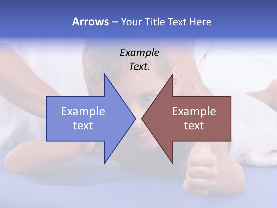 A Young Boy Is Smiling And Giving A Thumbs Up PowerPoint Template