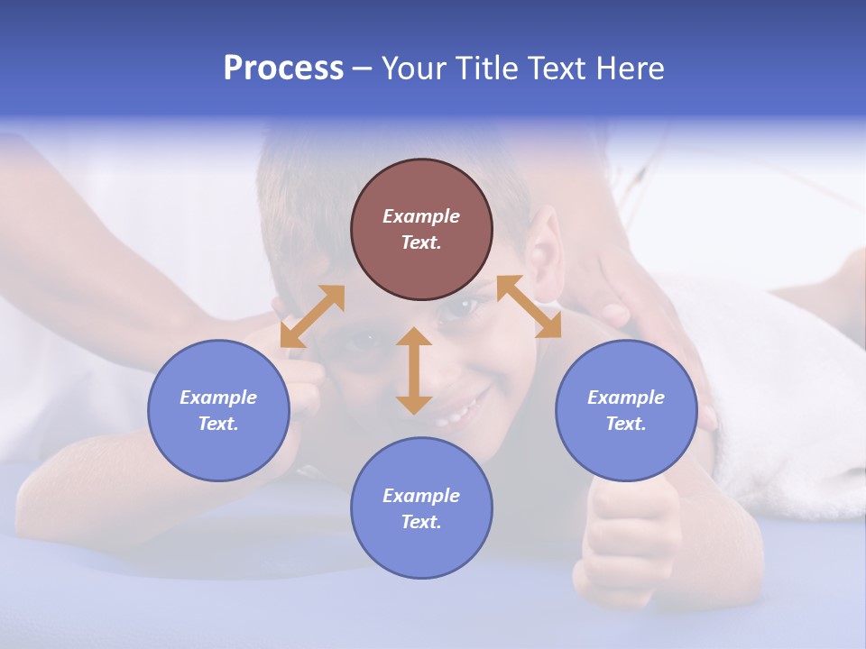 A Young Boy Is Smiling And Giving A Thumbs Up PowerPoint Template