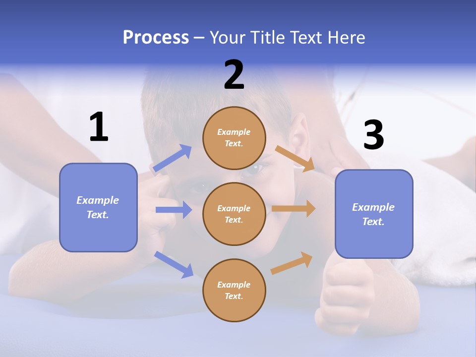 A Young Boy Is Smiling And Giving A Thumbs Up PowerPoint Template