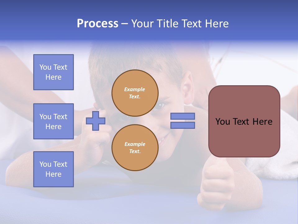 A Young Boy Is Smiling And Giving A Thumbs Up PowerPoint Template