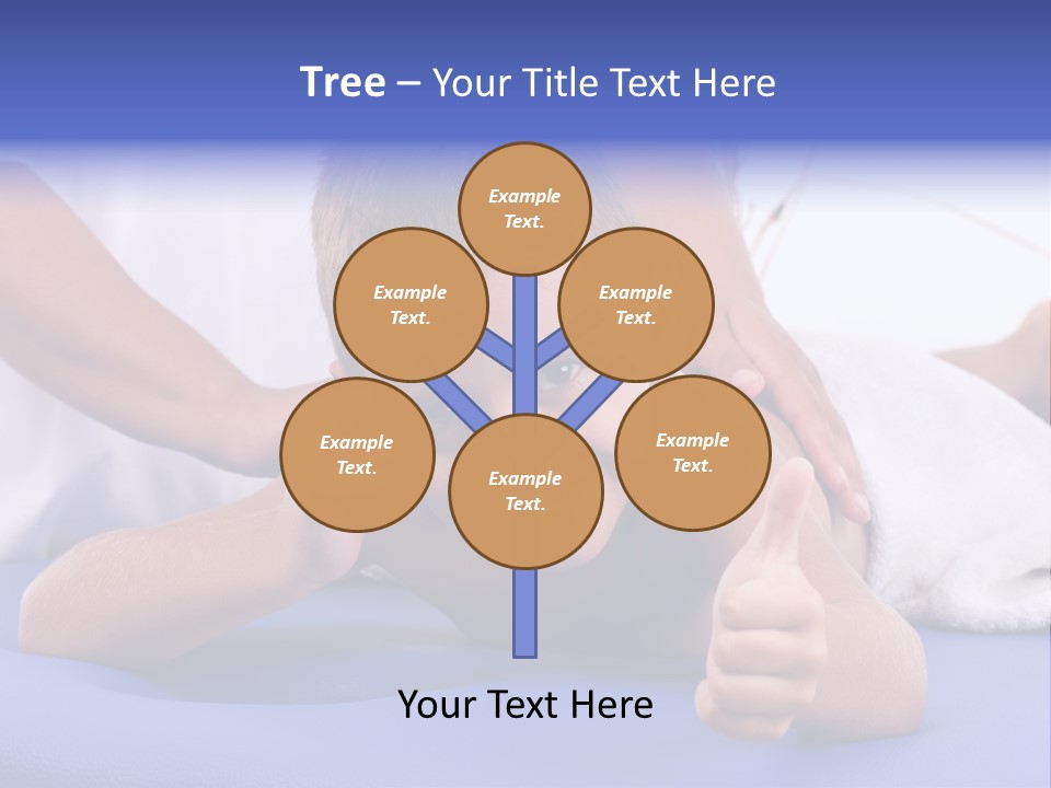 A Young Boy Is Smiling And Giving A Thumbs Up PowerPoint Template