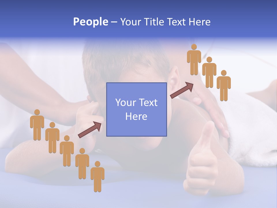 A Young Boy Is Smiling And Giving A Thumbs Up PowerPoint Template