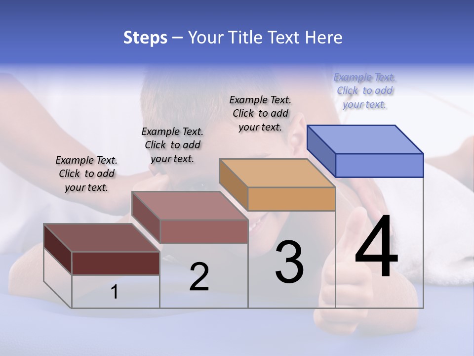 A Young Boy Is Smiling And Giving A Thumbs Up PowerPoint Template