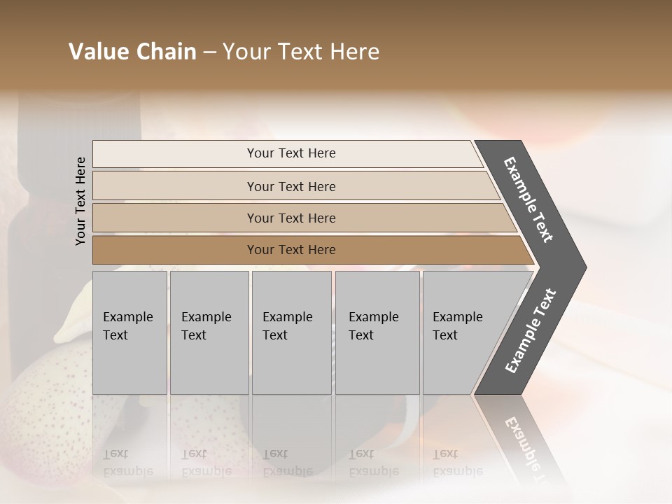 A Bottle Of Essential Oils Next To A Flower PowerPoint Template