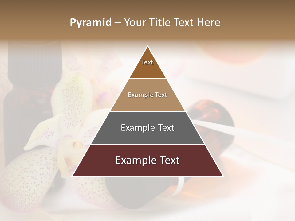 A Bottle Of Essential Oils Next To A Flower PowerPoint Template