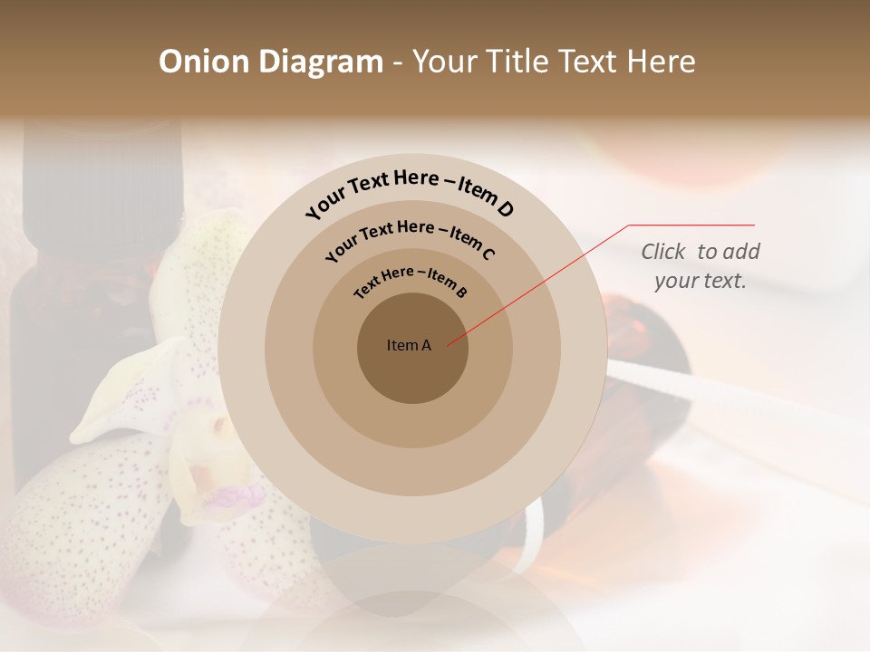 A Bottle Of Essential Oils Next To A Flower PowerPoint Template