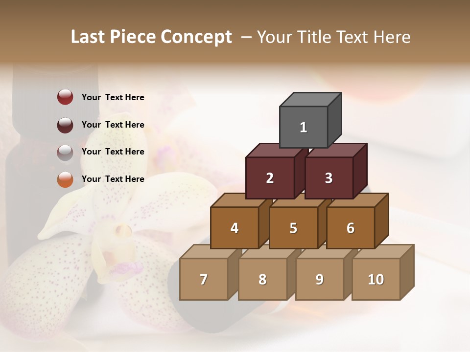 A Bottle Of Essential Oils Next To A Flower PowerPoint Template