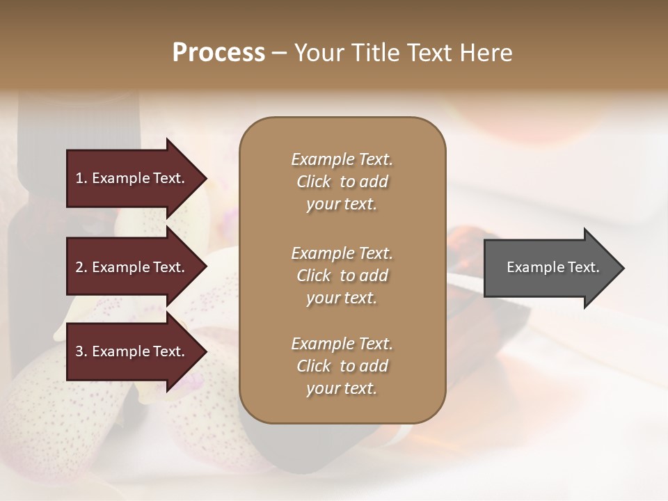 A Bottle Of Essential Oils Next To A Flower PowerPoint Template