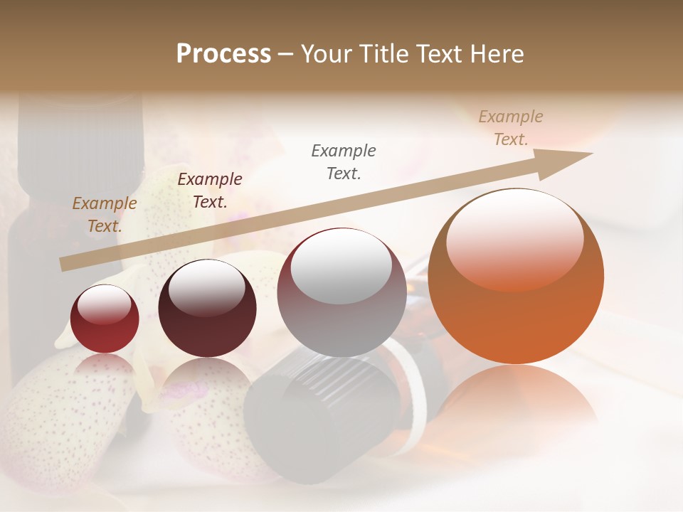 A Bottle Of Essential Oils Next To A Flower PowerPoint Template