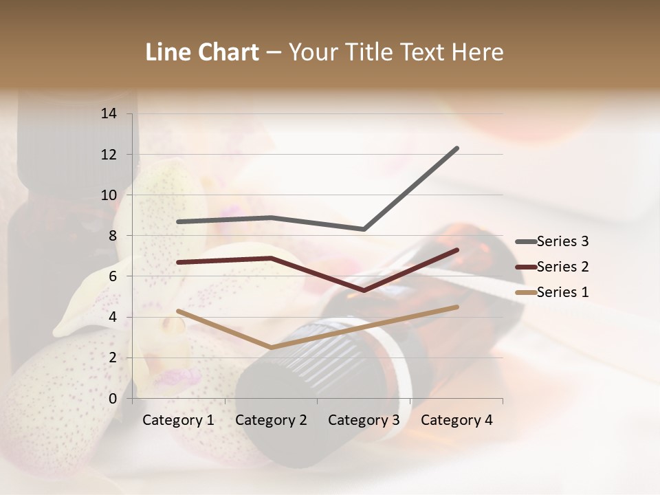 A Bottle Of Essential Oils Next To A Flower PowerPoint Template