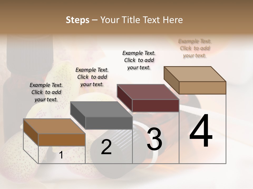 A Bottle Of Essential Oils Next To A Flower PowerPoint Template