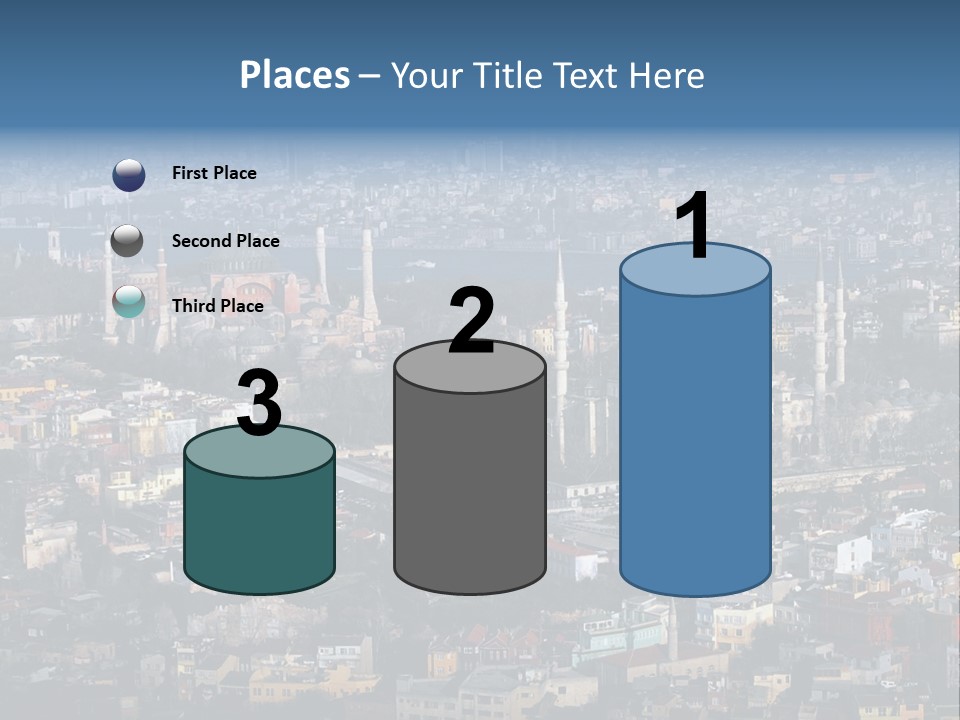 A View Of A City From A High Point Of View PowerPoint Template