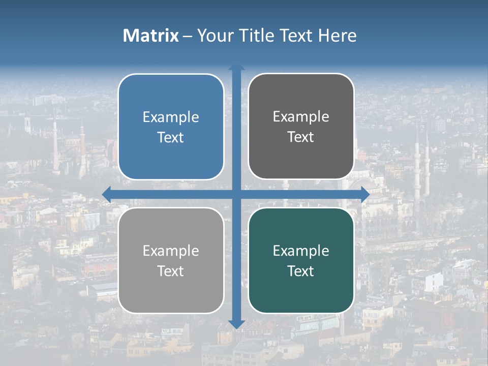 A View Of A City From A High Point Of View PowerPoint Template