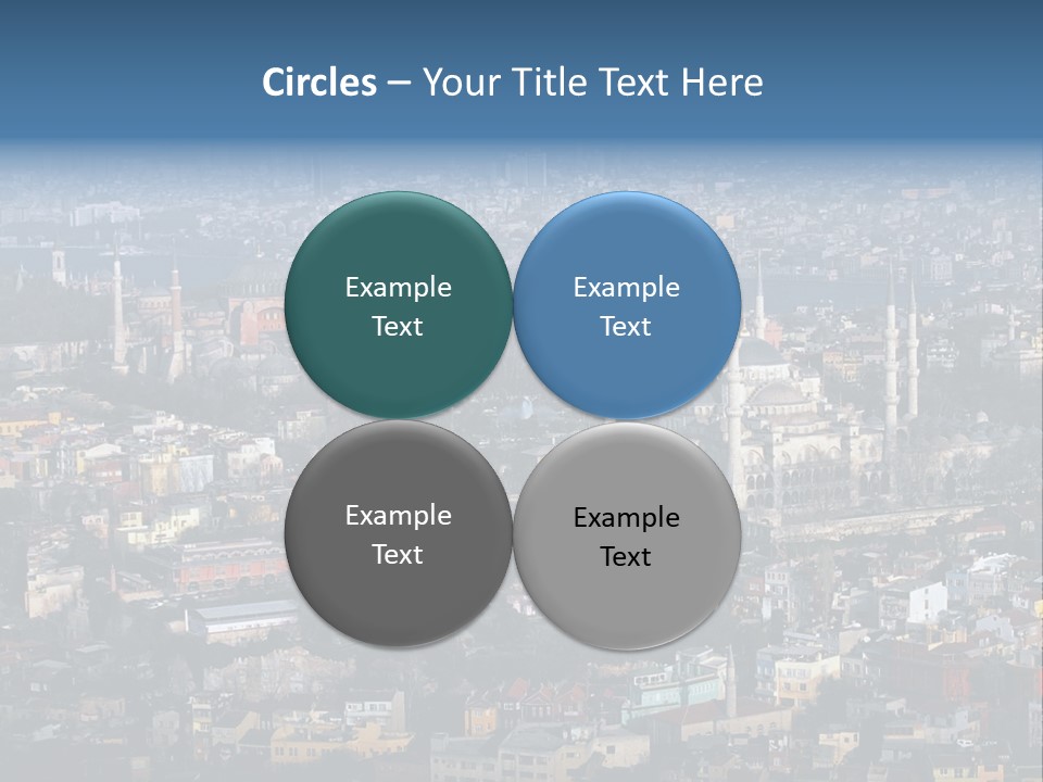 A View Of A City From A High Point Of View PowerPoint Template