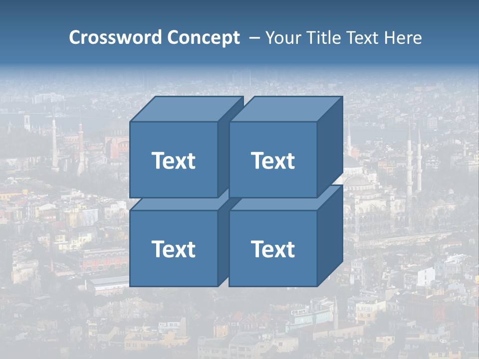 A View Of A City From A High Point Of View PowerPoint Template