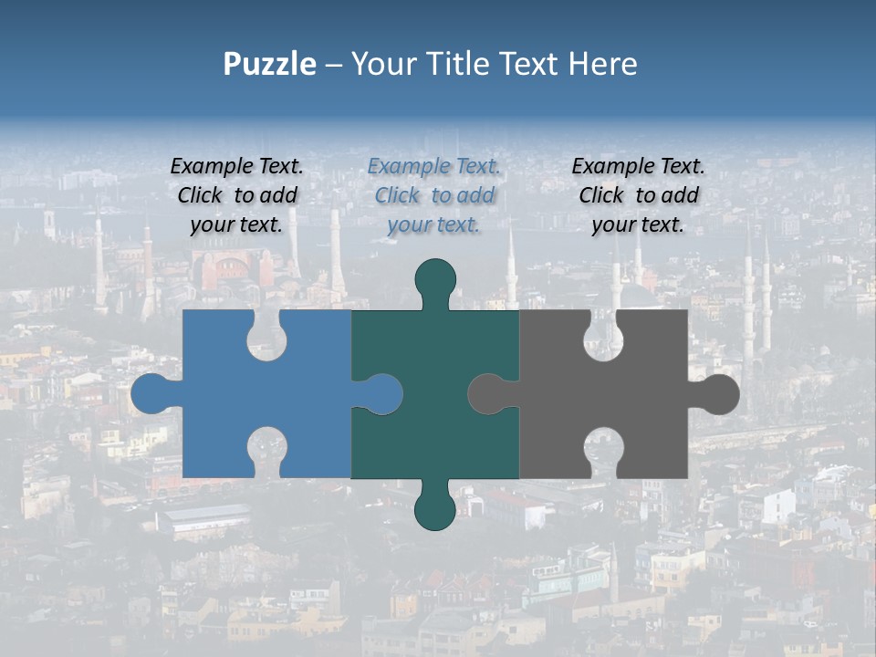 A View Of A City From A High Point Of View PowerPoint Template