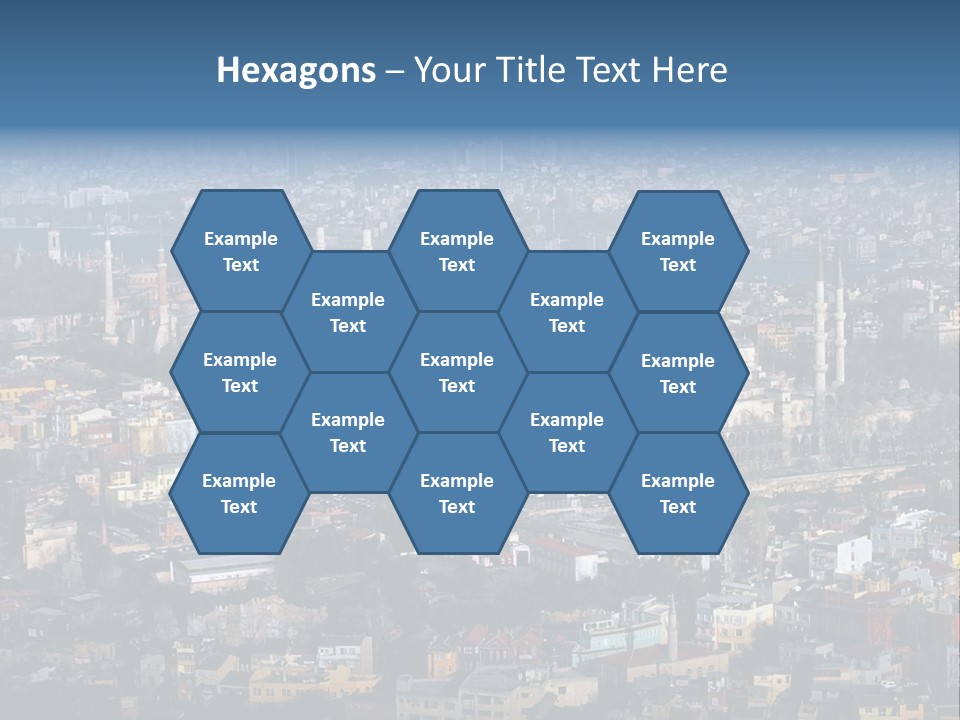 A View Of A City From A High Point Of View PowerPoint Template