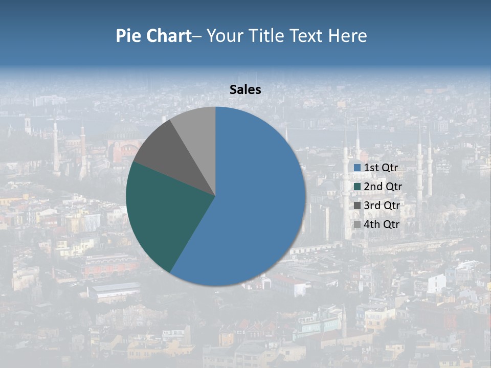 A View Of A City From A High Point Of View PowerPoint Template