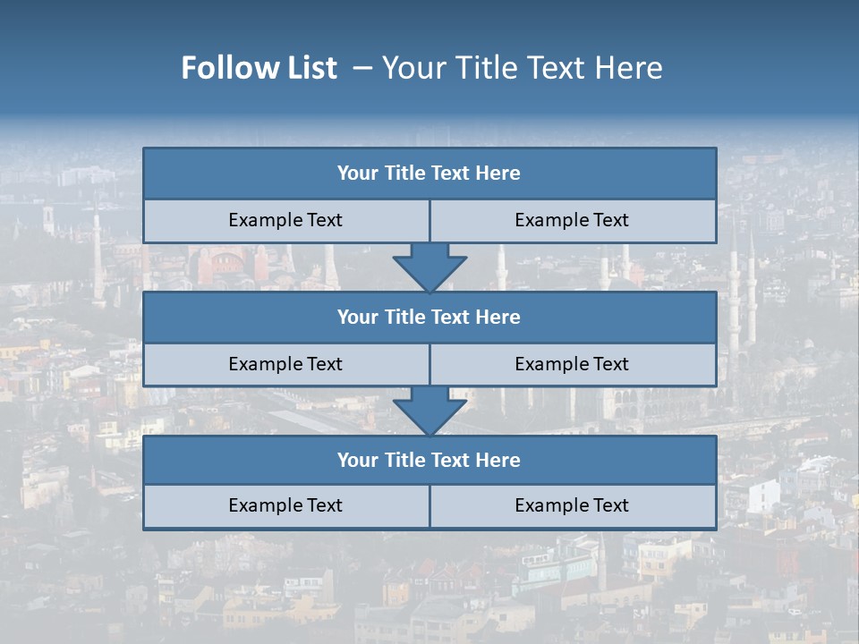 A View Of A City From A High Point Of View PowerPoint Template
