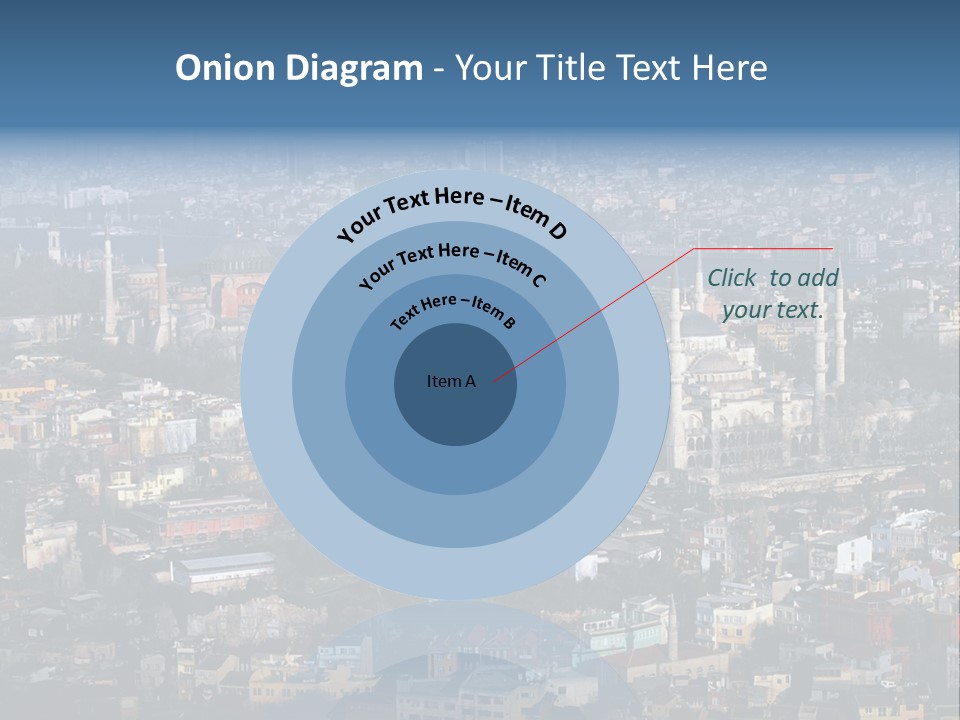 A View Of A City From A High Point Of View PowerPoint Template