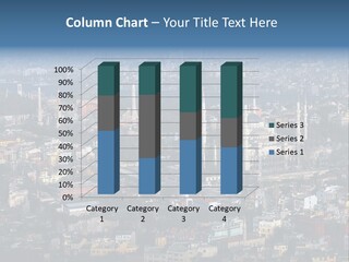 A View Of A City From A High Point Of View PowerPoint Template
