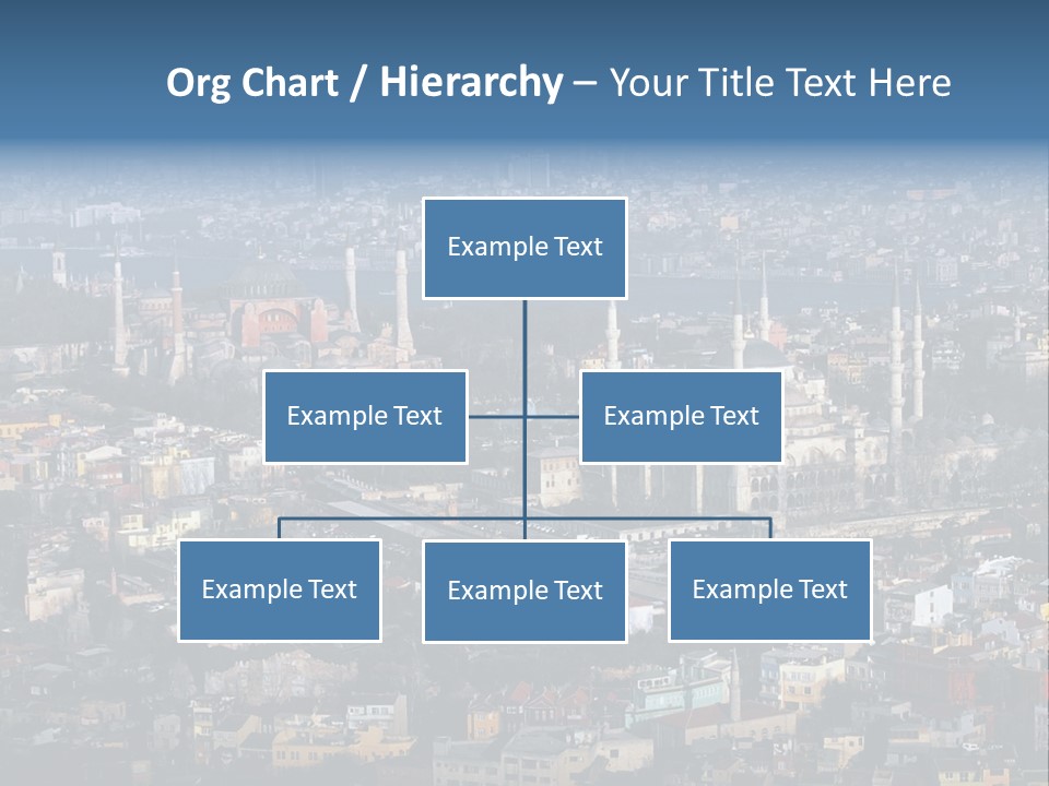 A View Of A City From A High Point Of View PowerPoint Template