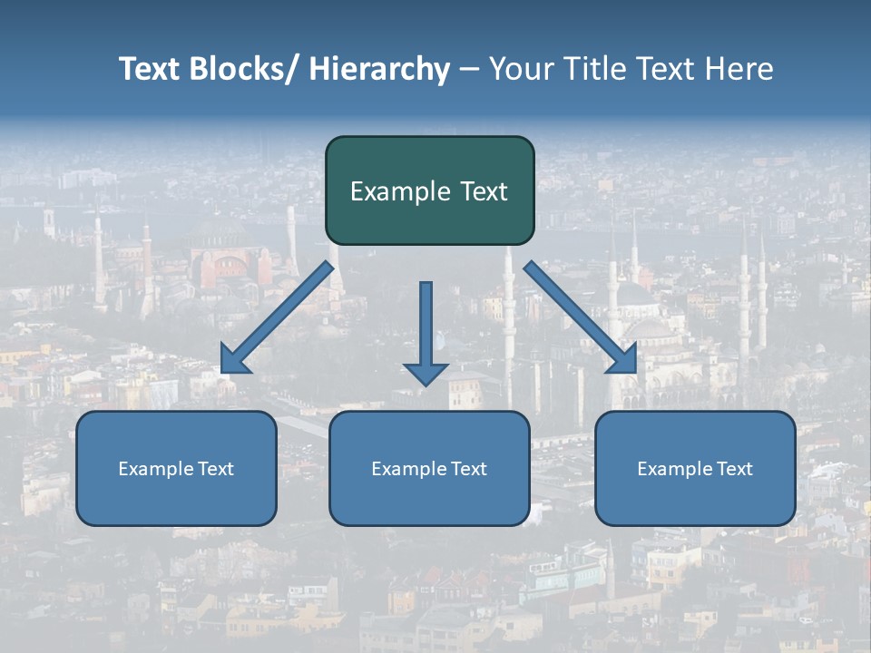 A View Of A City From A High Point Of View PowerPoint Template