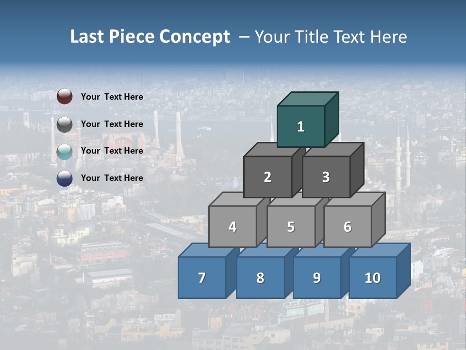 A View Of A City From A High Point Of View PowerPoint Template