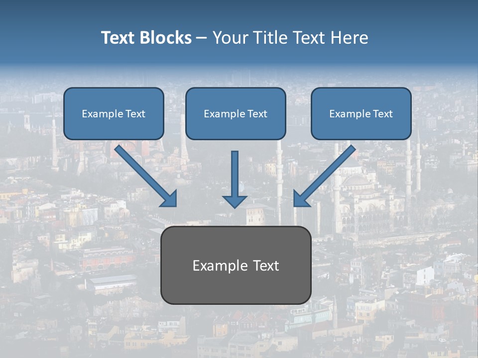 A View Of A City From A High Point Of View PowerPoint Template
