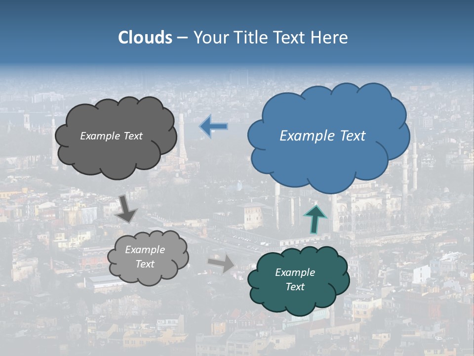 A View Of A City From A High Point Of View PowerPoint Template