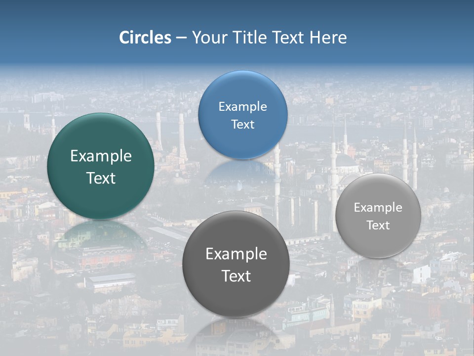 A View Of A City From A High Point Of View PowerPoint Template