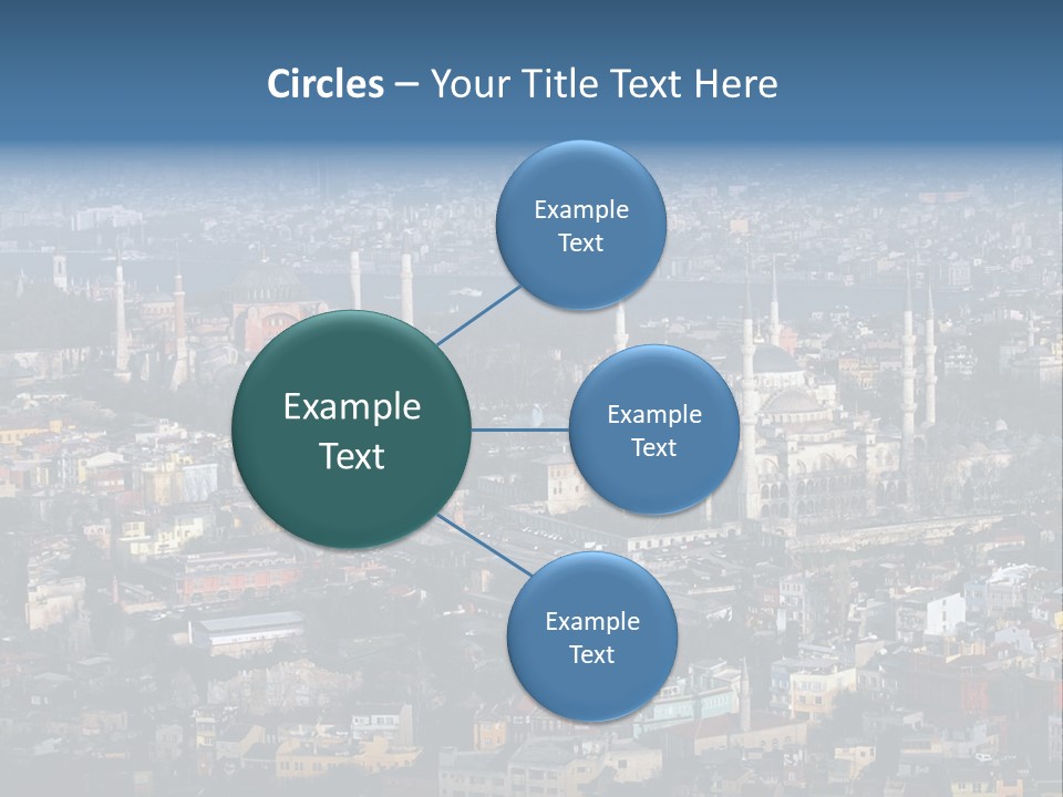 A View Of A City From A High Point Of View PowerPoint Template