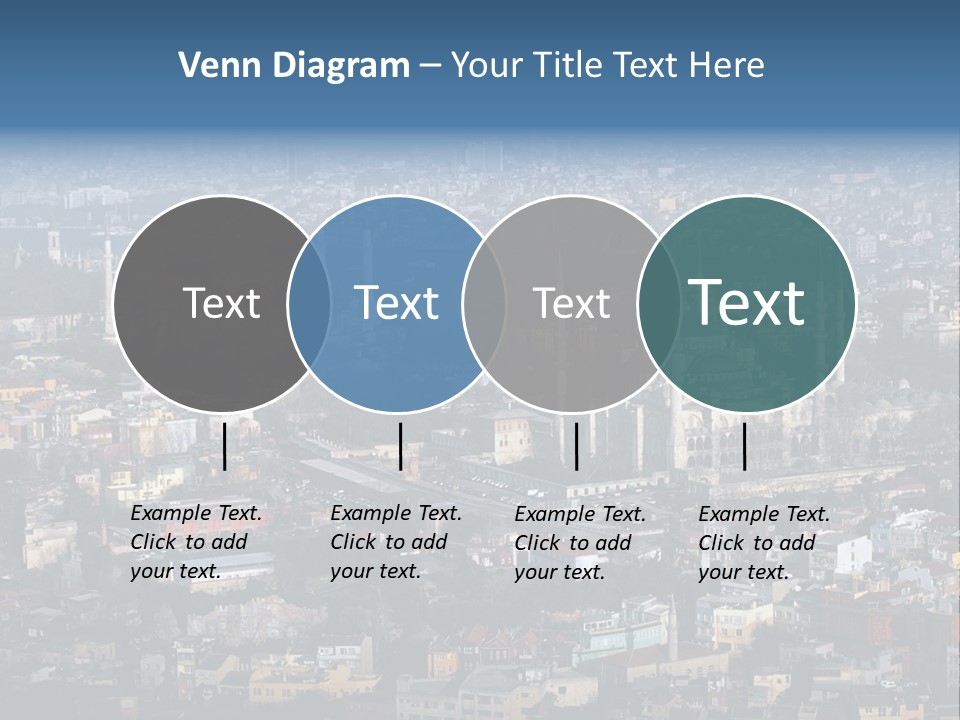 A View Of A City From A High Point Of View PowerPoint Template