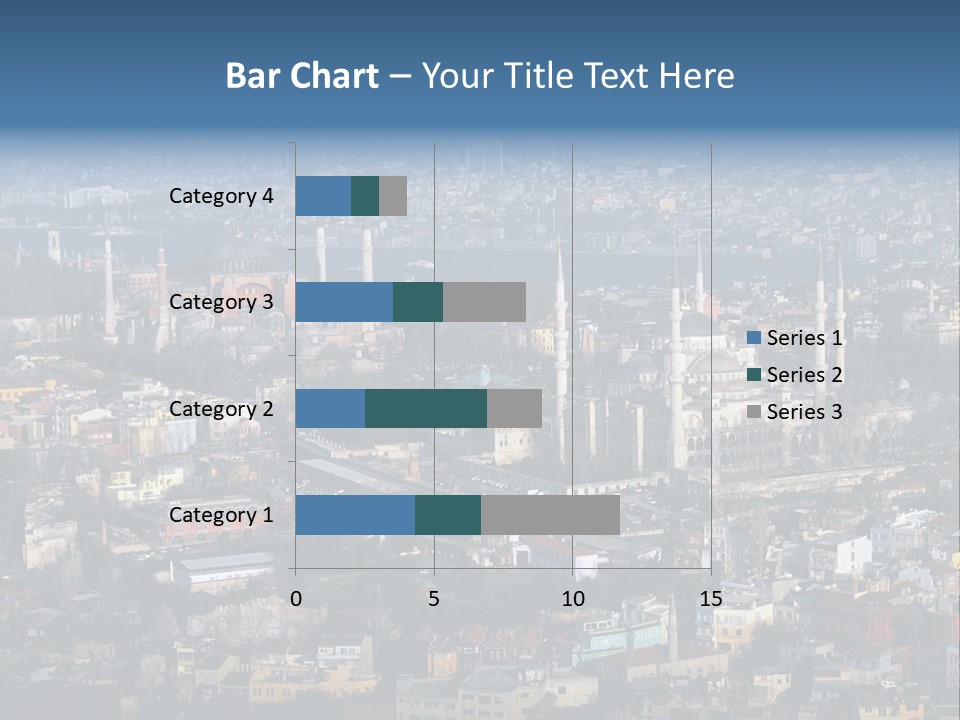 A View Of A City From A High Point Of View PowerPoint Template