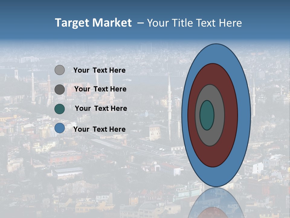 A View Of A City From A High Point Of View PowerPoint Template