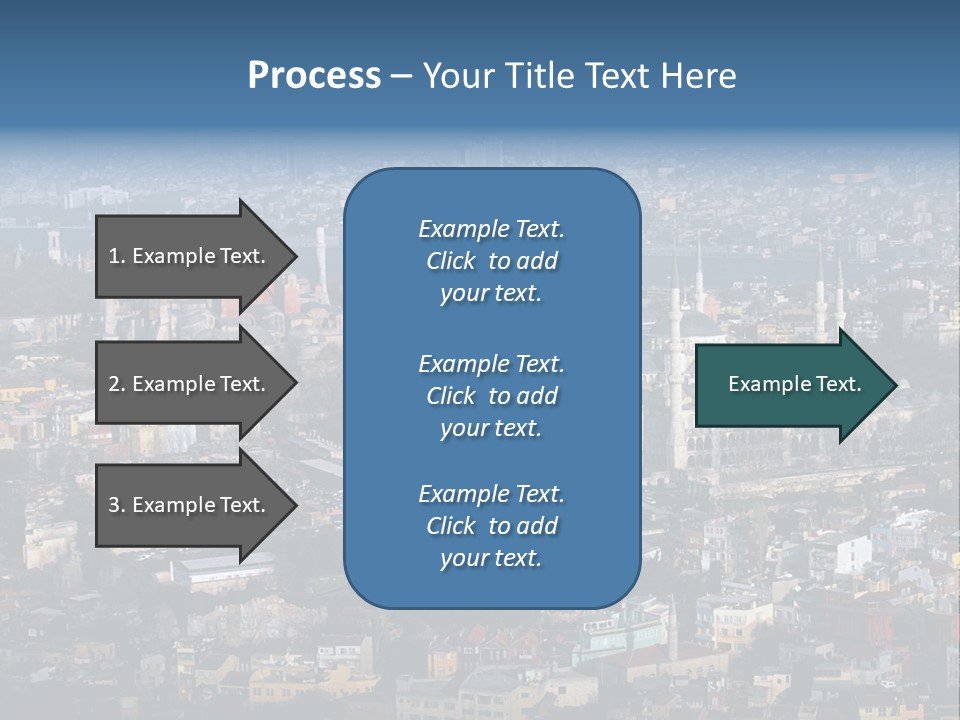 A View Of A City From A High Point Of View PowerPoint Template