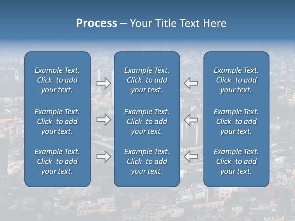 A View Of A City From A High Point Of View PowerPoint Template