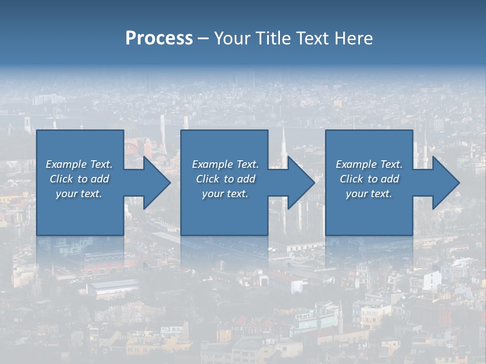 A View Of A City From A High Point Of View PowerPoint Template