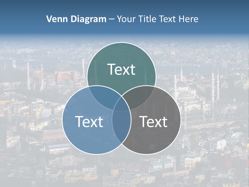 A View Of A City From A High Point Of View PowerPoint Template