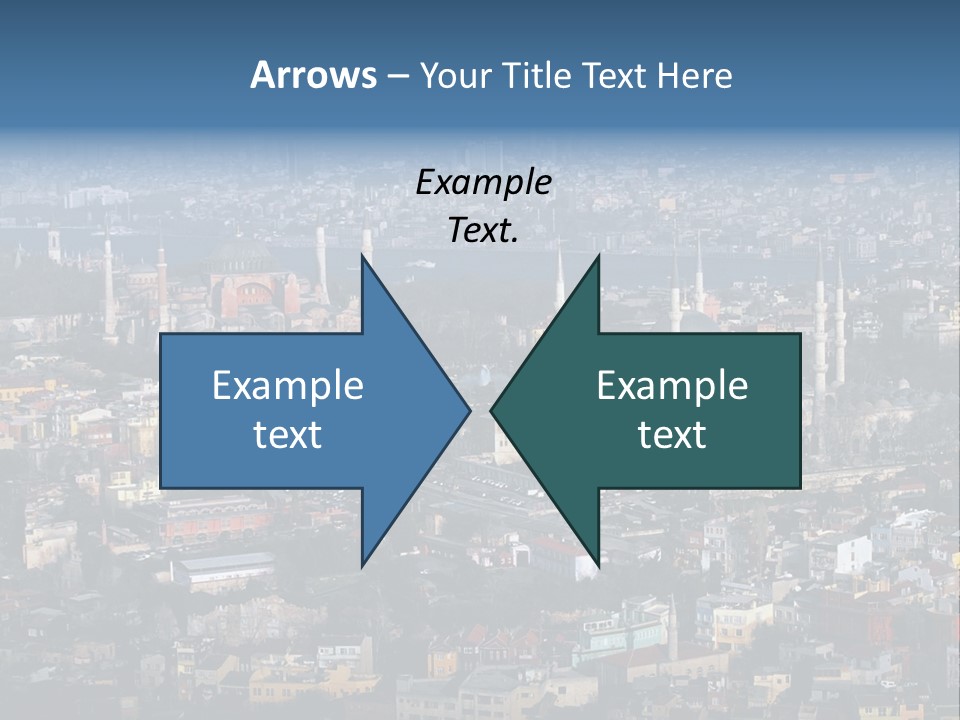 A View Of A City From A High Point Of View PowerPoint Template