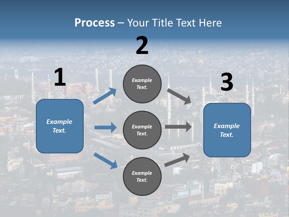 A View Of A City From A High Point Of View PowerPoint Template